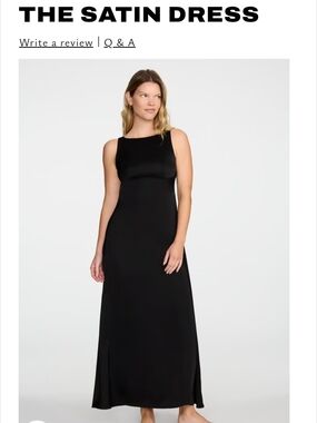 Cuup Satin Dress - Black Women's Satin Maxi Dress